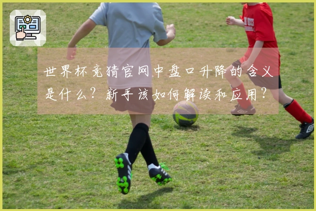 世界杯竞猜官网中盘口升降的含义是什么？新手该如何解读和应用？